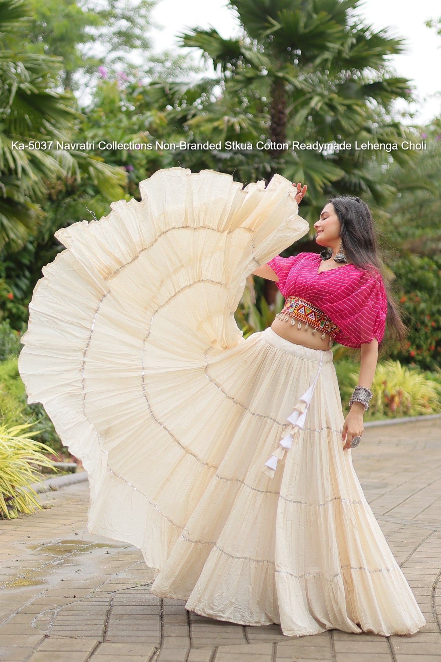 Ka-5037 Navratri Collections Non-Branded Stkua Cotton Readymade Lehenga Choli