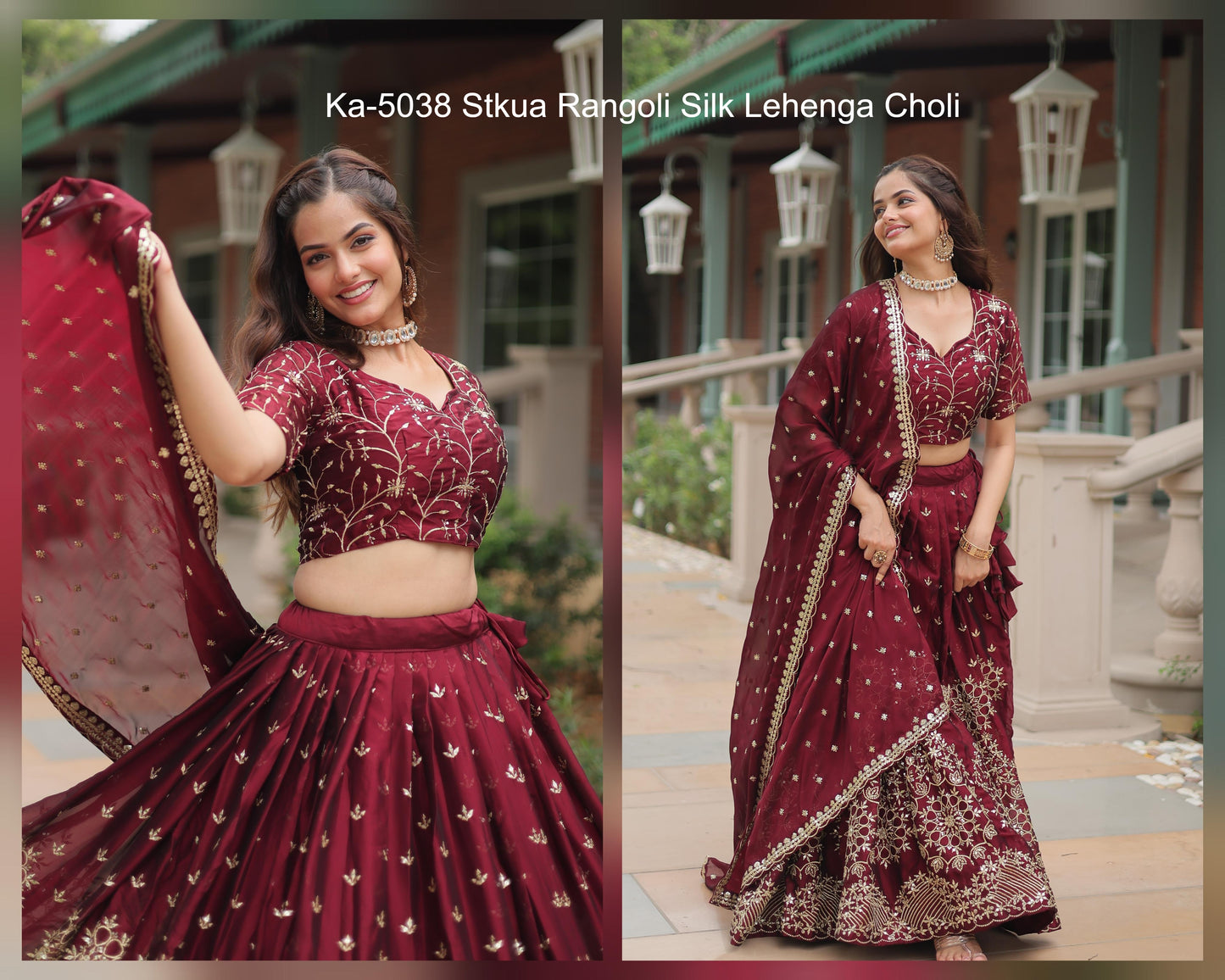 Ka-5038 Stkua Rangoli Silk Lehenga Choli