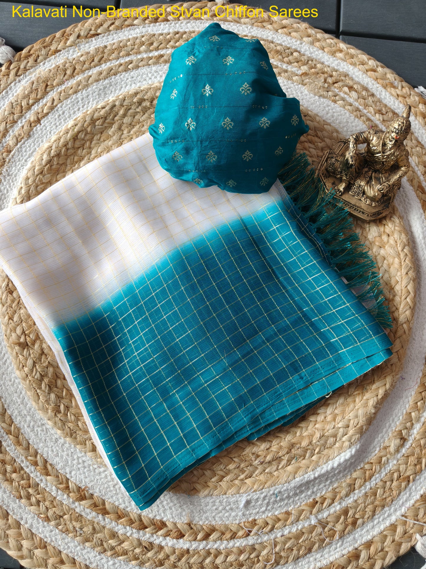 Kalavati Non-Branded Stvan Chiffon Sarees