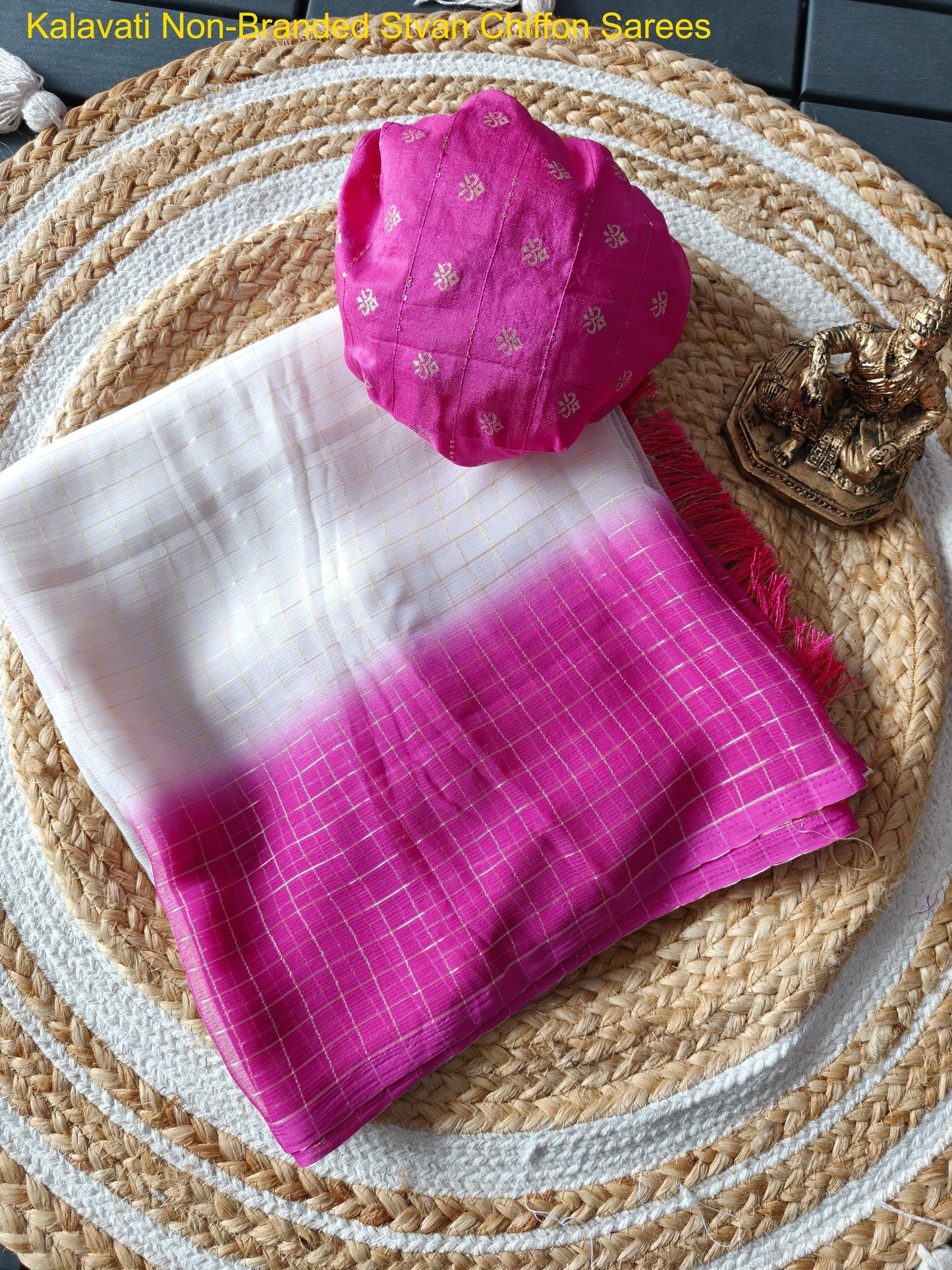 Kalavati Non-Branded Stvan Chiffon Sarees
