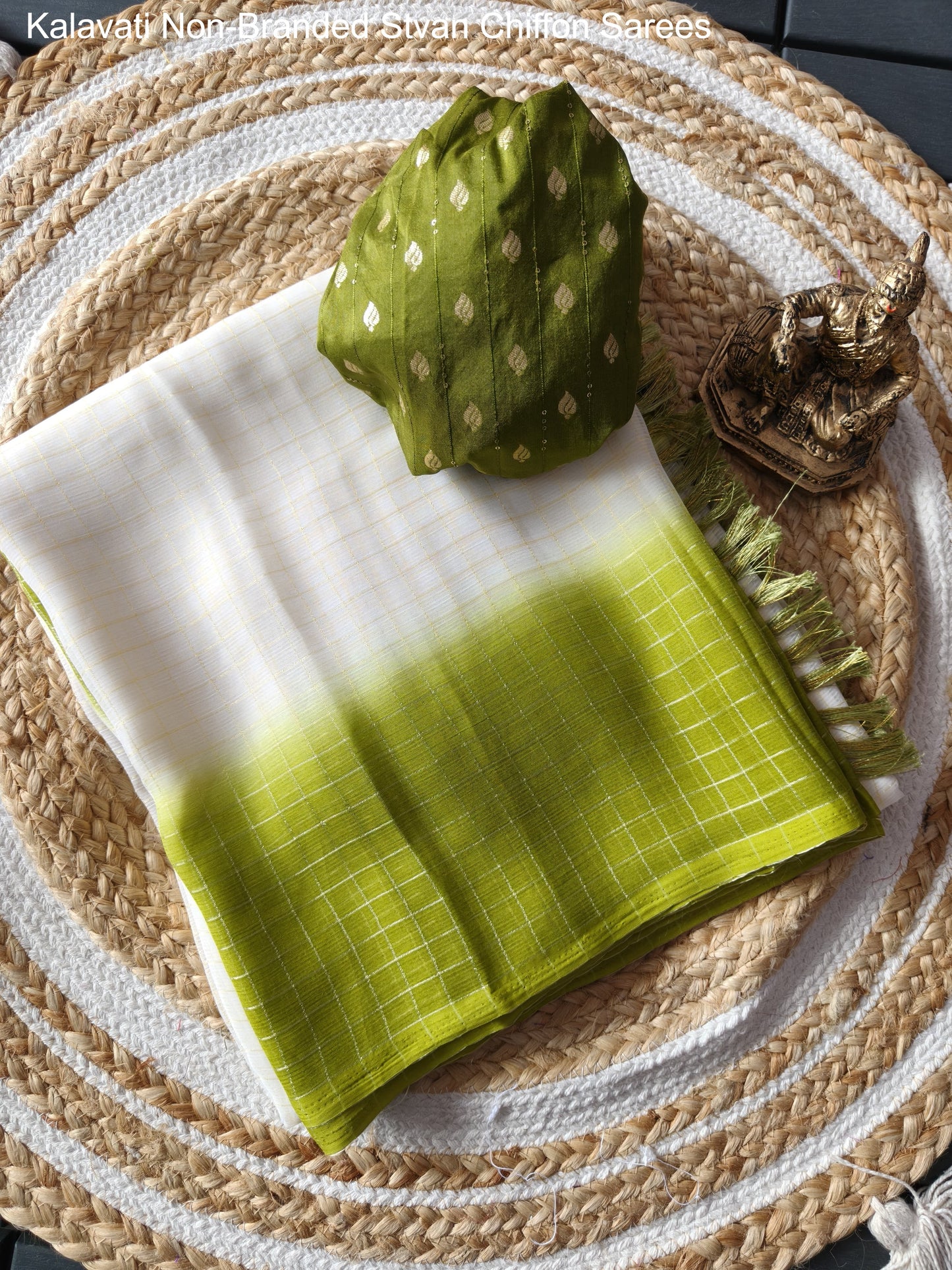 Kalavati Non-Branded Stvan Chiffon Sarees