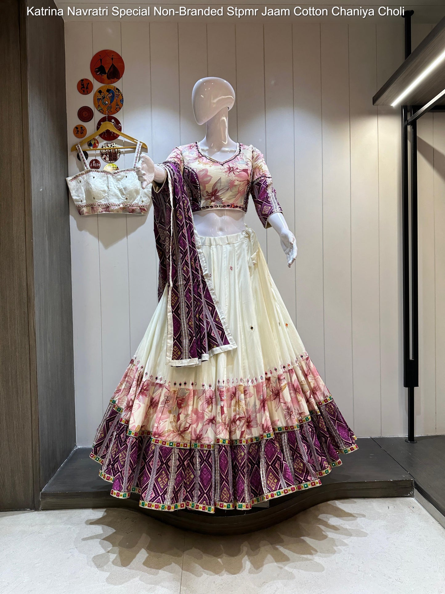 Katrina Navratri Special Non-Branded Stpmr Jaam Cotton Chaniya Choli