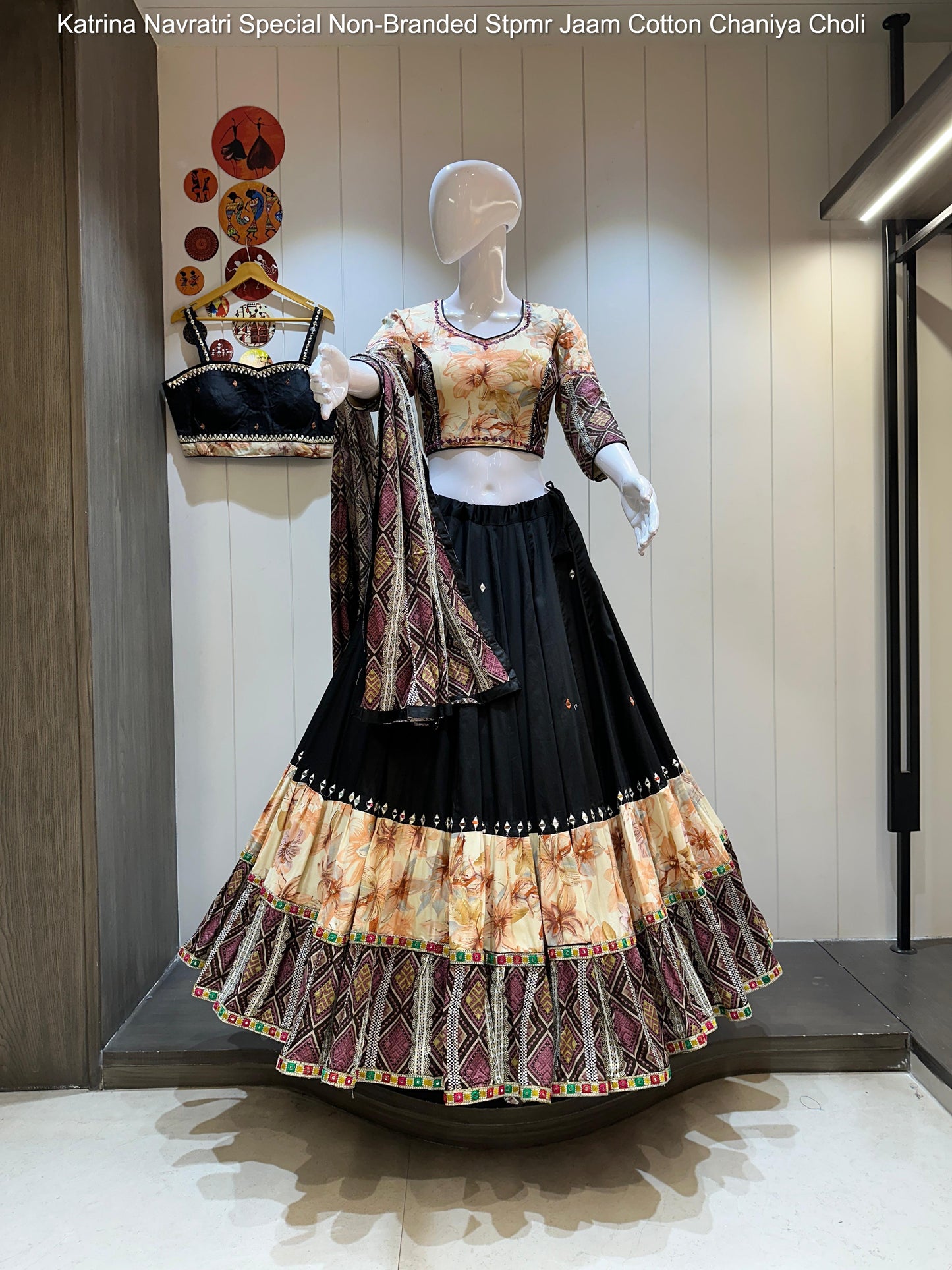 Katrina Navratri Special Non-Branded Stpmr Jaam Cotton Chaniya Choli