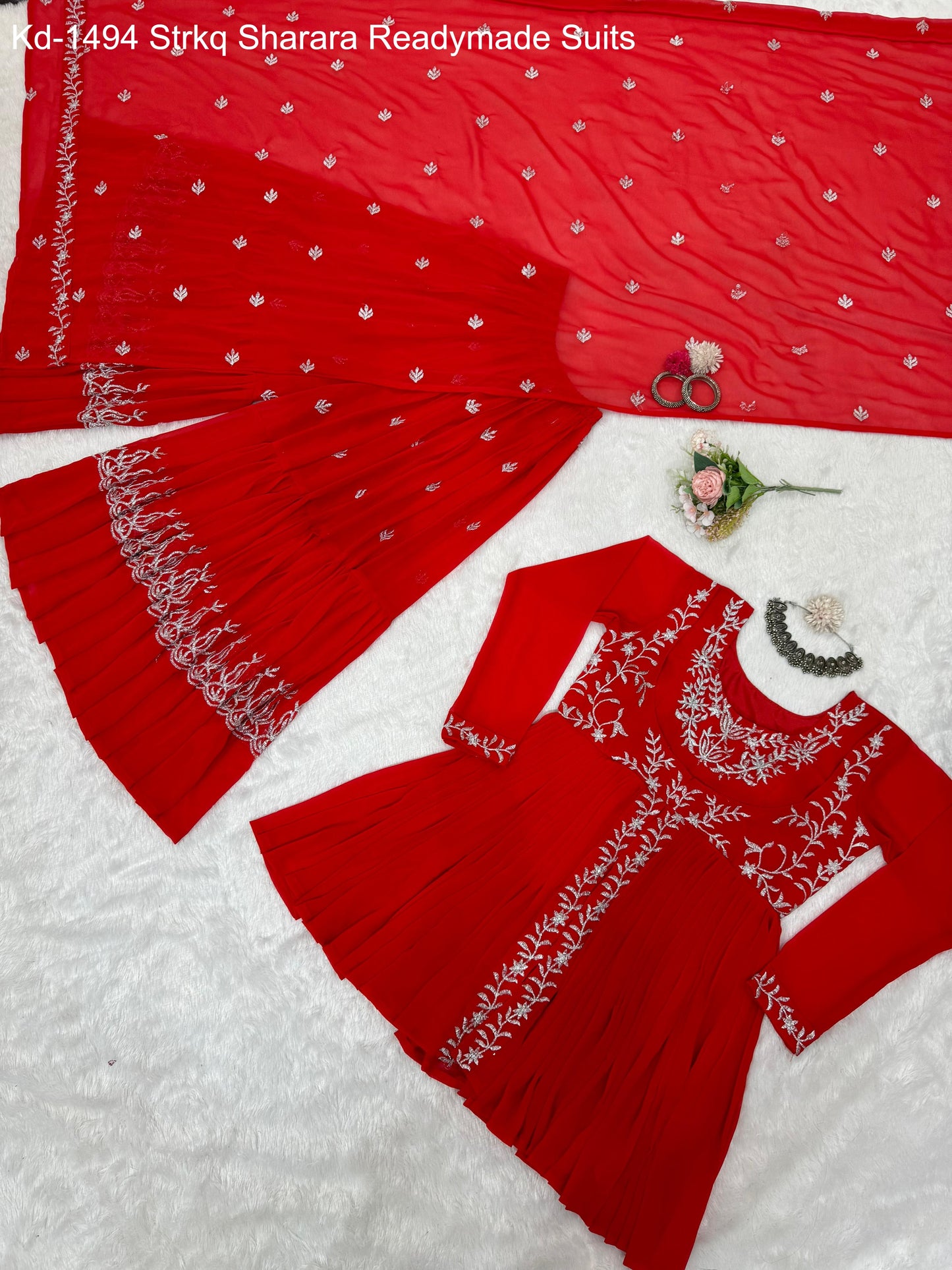 Kd-1494 Strkq Sharara Readymade Suits