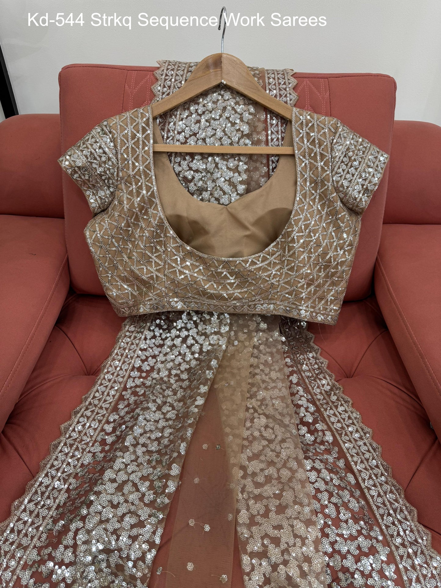 Kd-544 Strkq Sequence Work Sarees