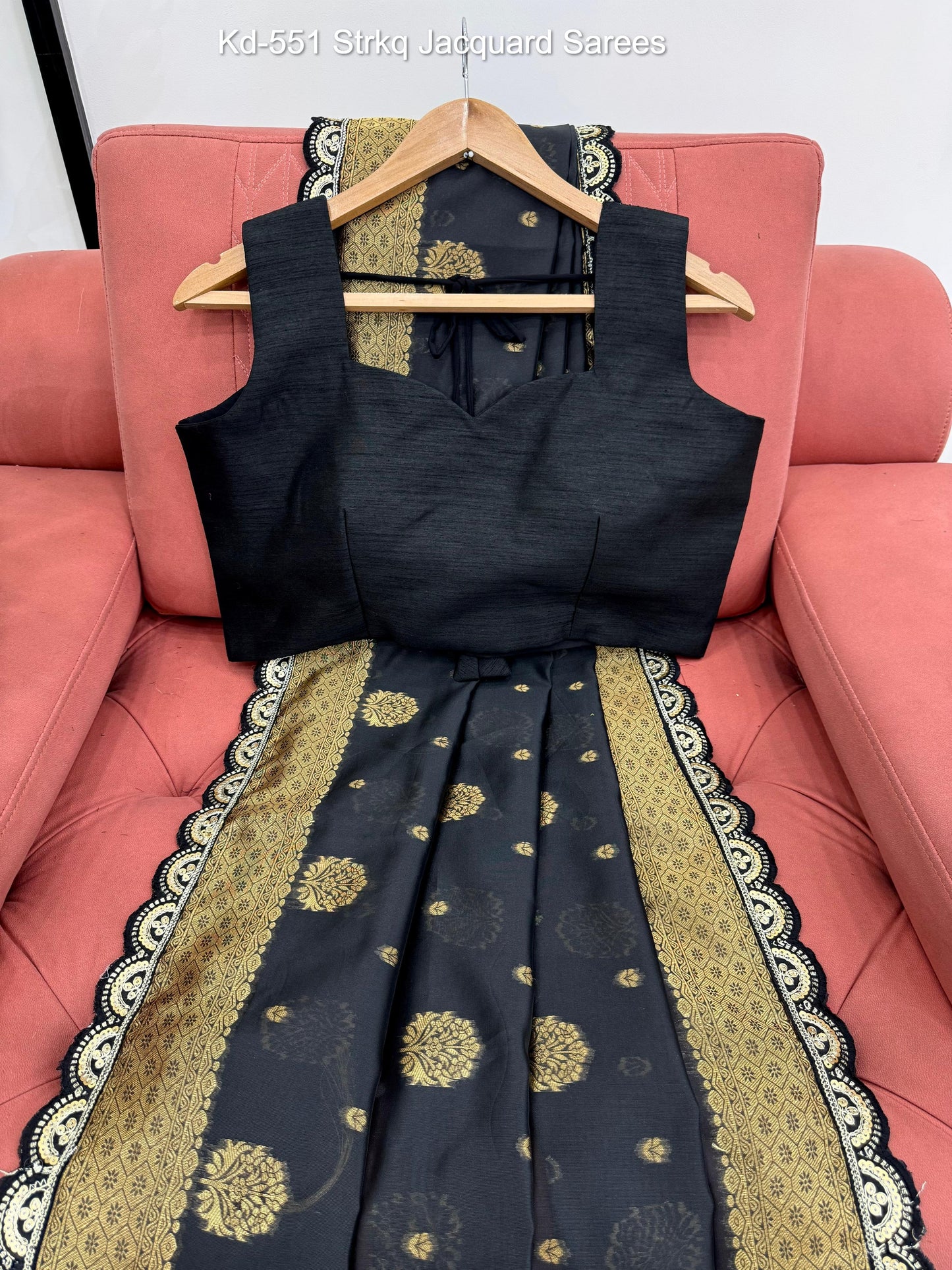 Kd-551 Strkq Jacquard Sarees
