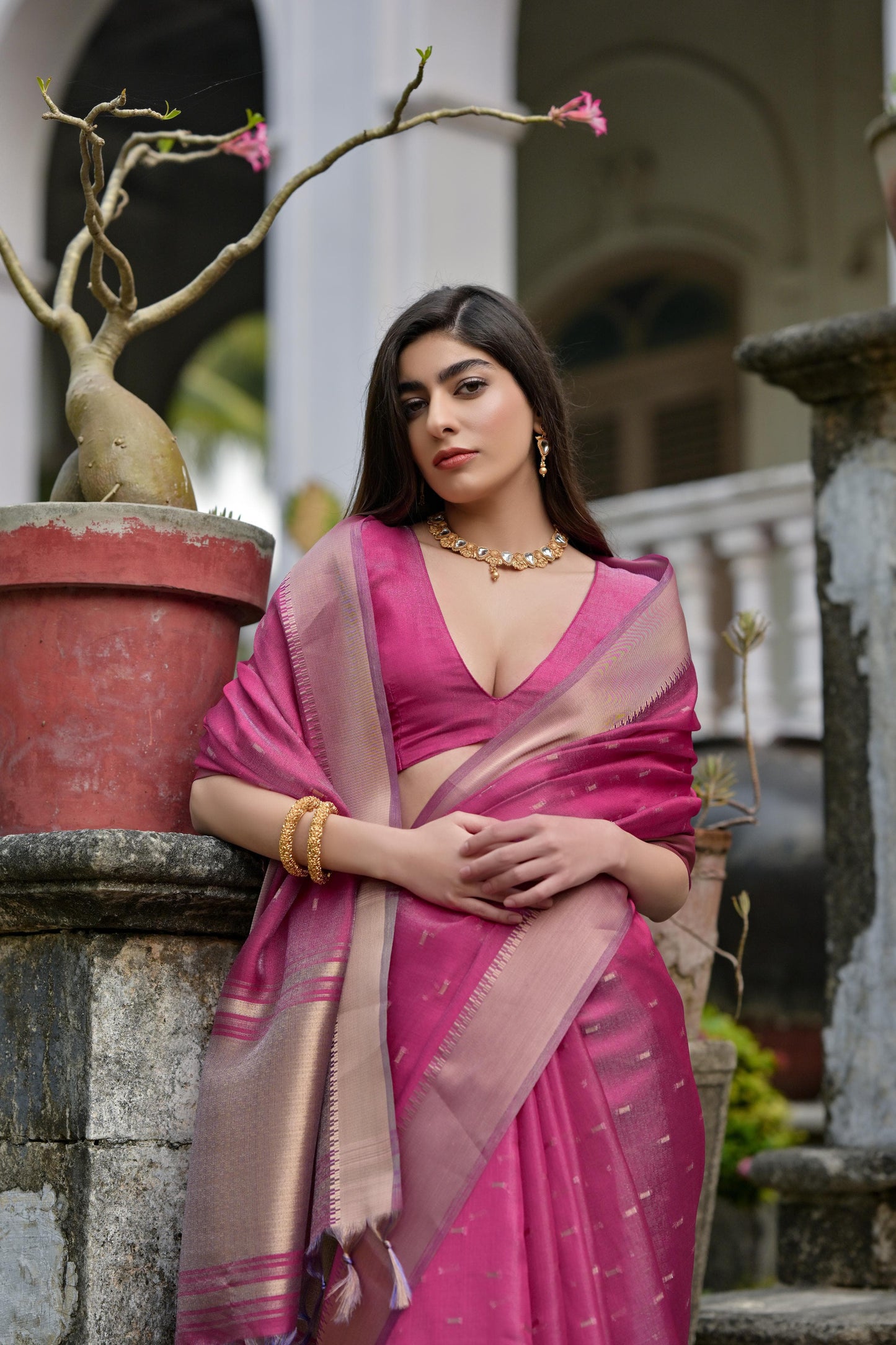 Kenvi Stwea Soft Silk Sarees