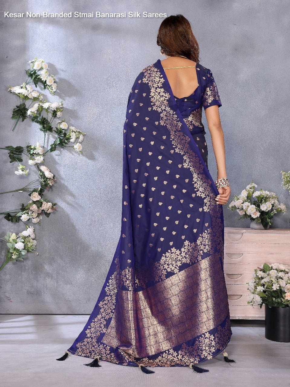 Kesar Non-Branded Stmai Banarasi Silk Sarees