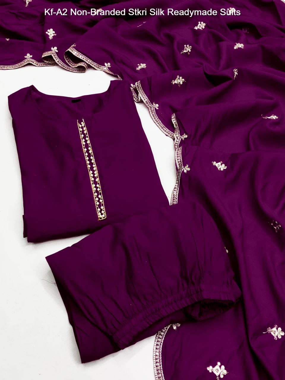 Kf-A2 Non-Branded Stkri Silk Readymade Suits