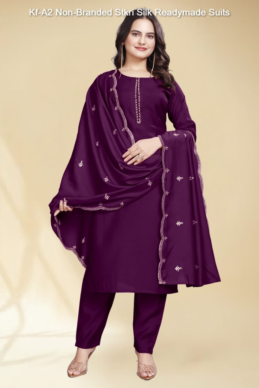 Kf-A2 Non-Branded Stkri Silk Readymade Suits