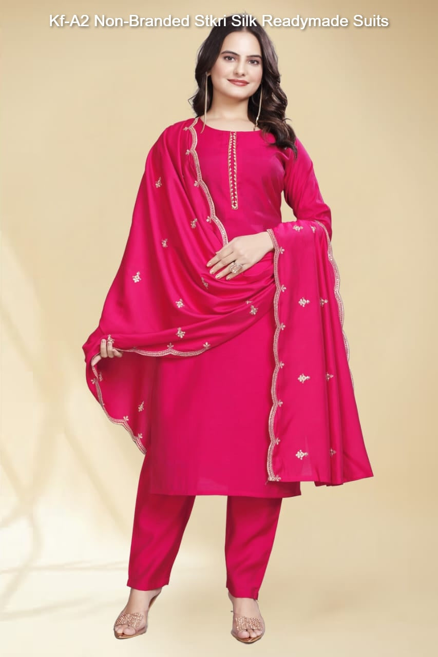 Kf-A2 Non-Branded Stkri Silk Readymade Suits