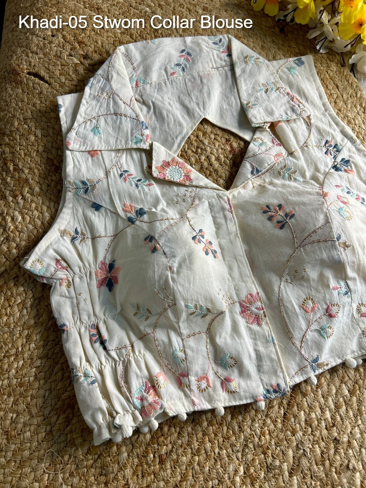 Khadi-05 Stwom Collar Blouse