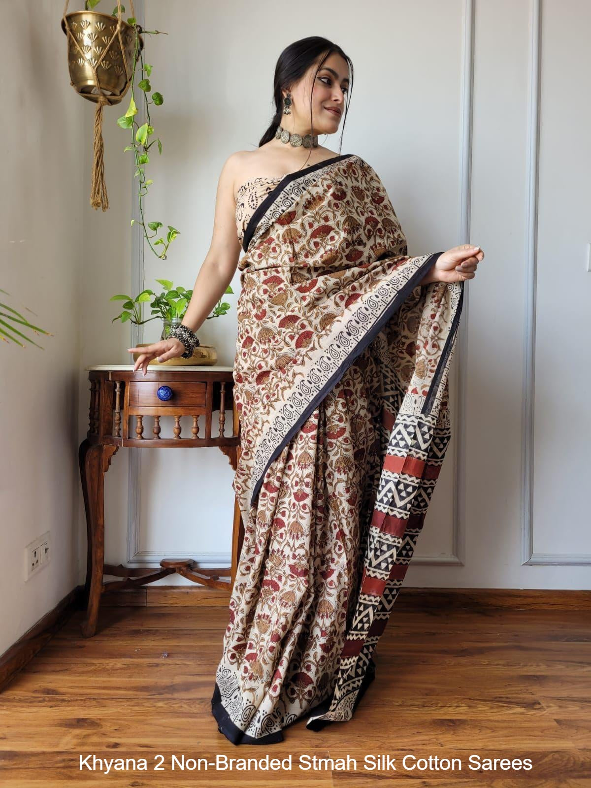 Khyana 2 Non-Branded Stmah Silk Cotton Sarees