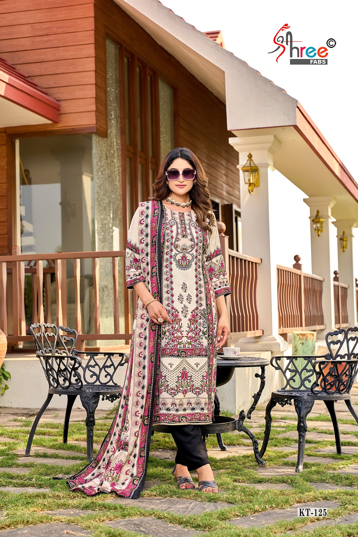 Kt-125 Shree Fabs Print Karachi Unstitched Suits