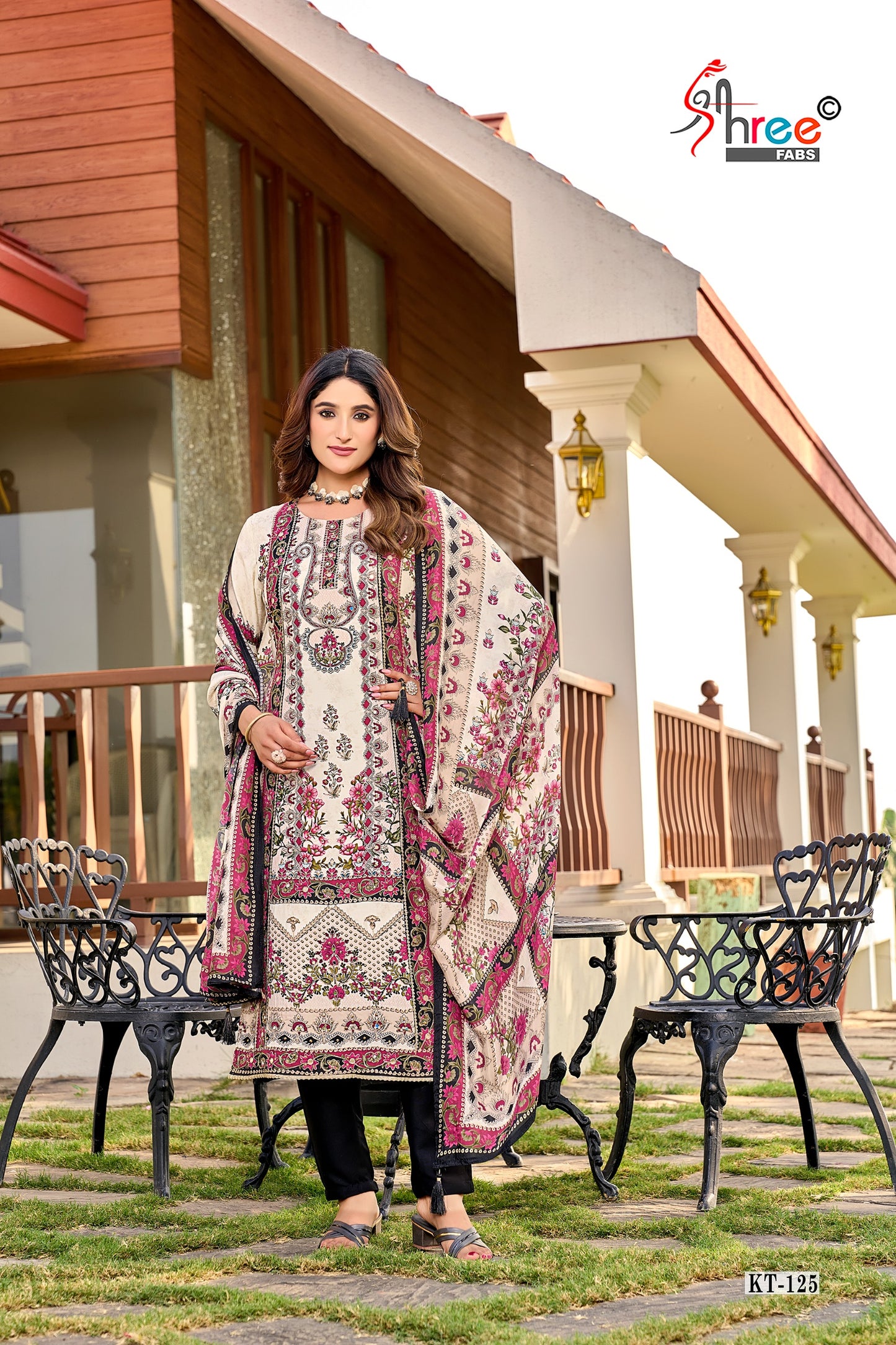 Kt-125 Shree Fabs Print Karachi Unstitched Suits