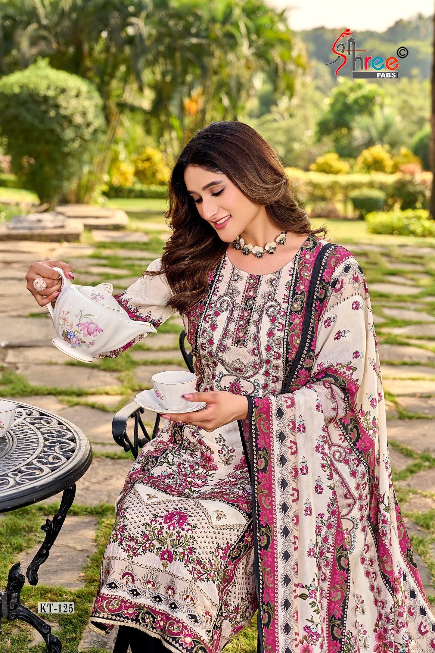 Kt-125 Shree Fabs Print Karachi Unstitched Suits