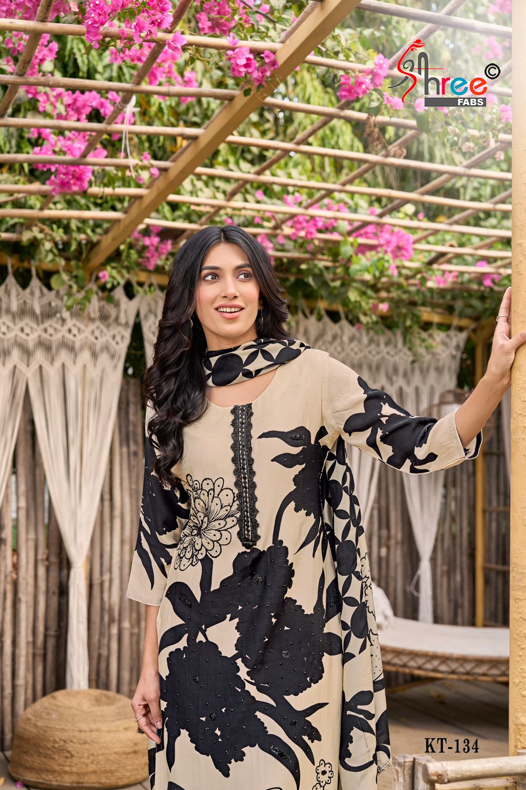 Kt-134 Shree Fabs Pure Viscose Pakistani Salwar Suits