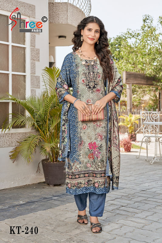 Kt-240 Shree Fabs Pure Viscose Pakistani Salwar Suits