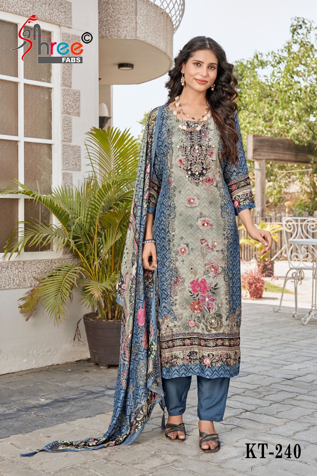 Kt-240 Shree Fabs Pure Viscose Pakistani Salwar Suits