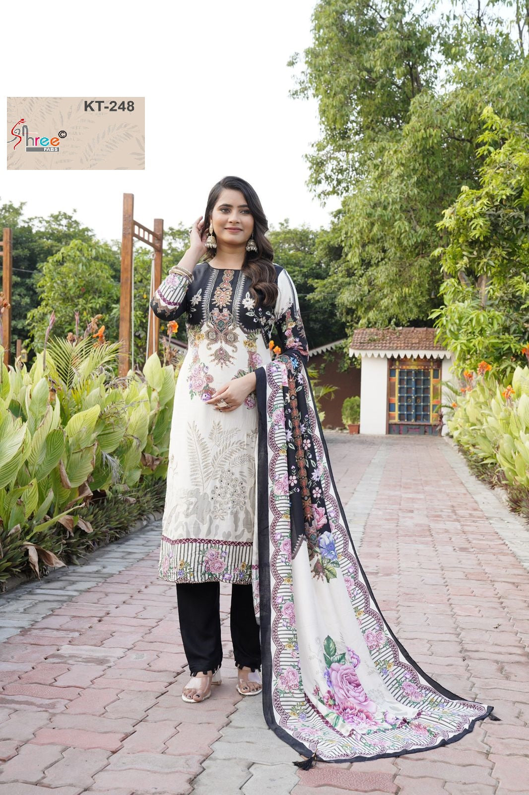 Kt-248 Shree Fabs Printed Karachi Unstitched Suits