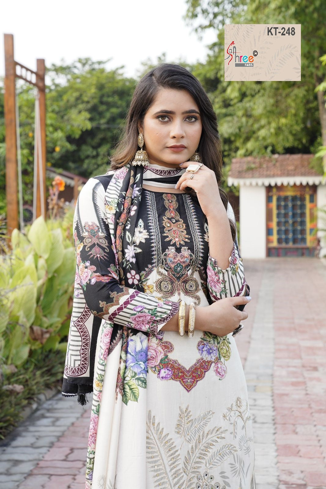 Kt-248 Shree Fabs Printed Karachi Unstitched Suits