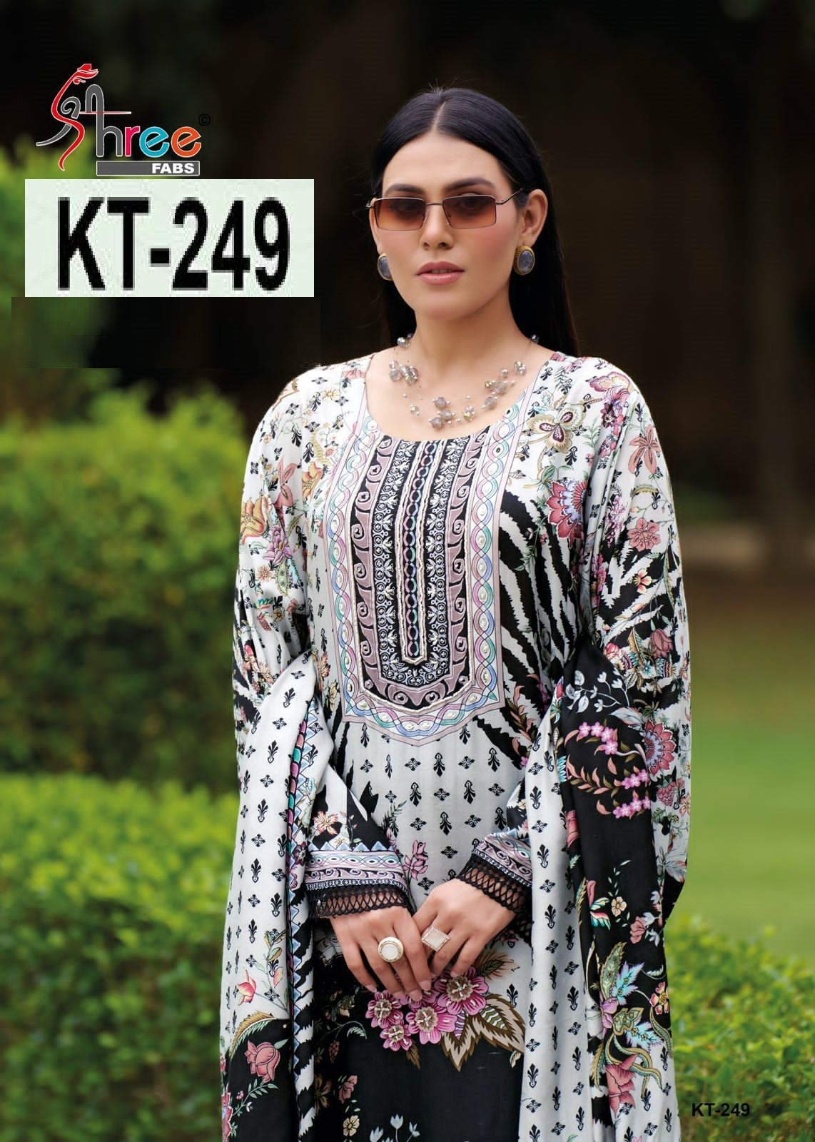 Kt-249 Shree Fabs Printed Karachi Unstitched Suits
