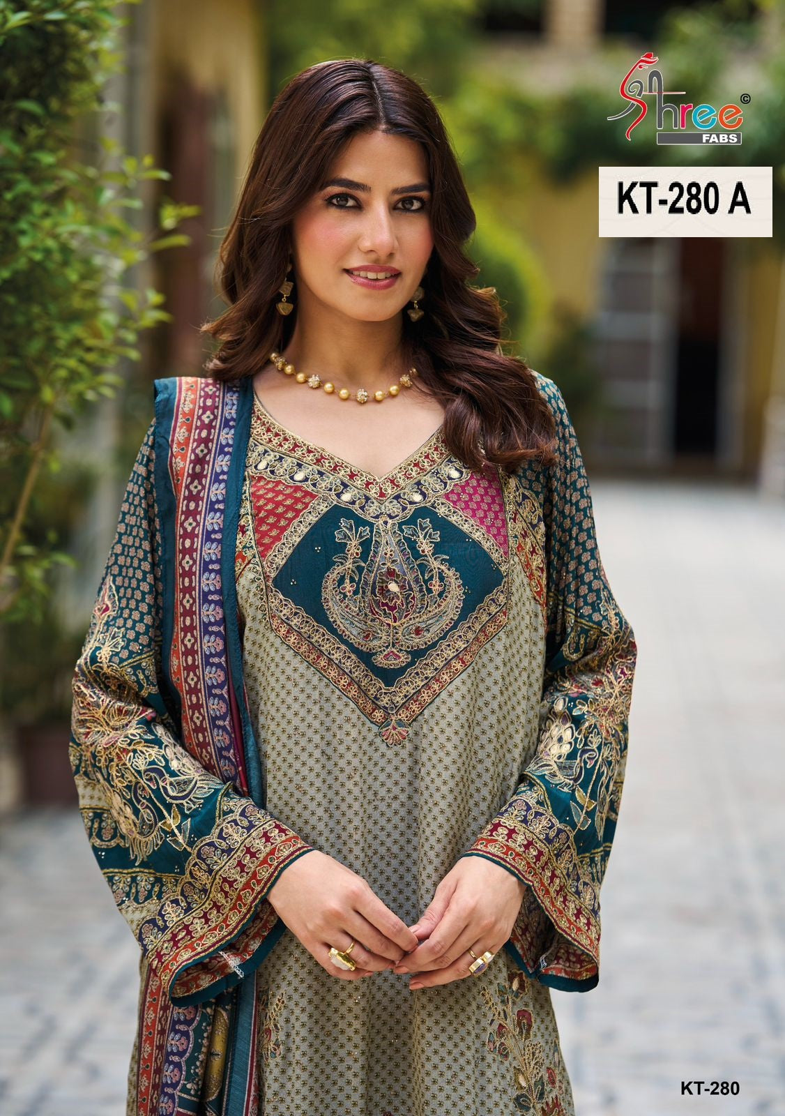 Kt-280 A Shree Fabs Viscose Pakistani Salwar Suits