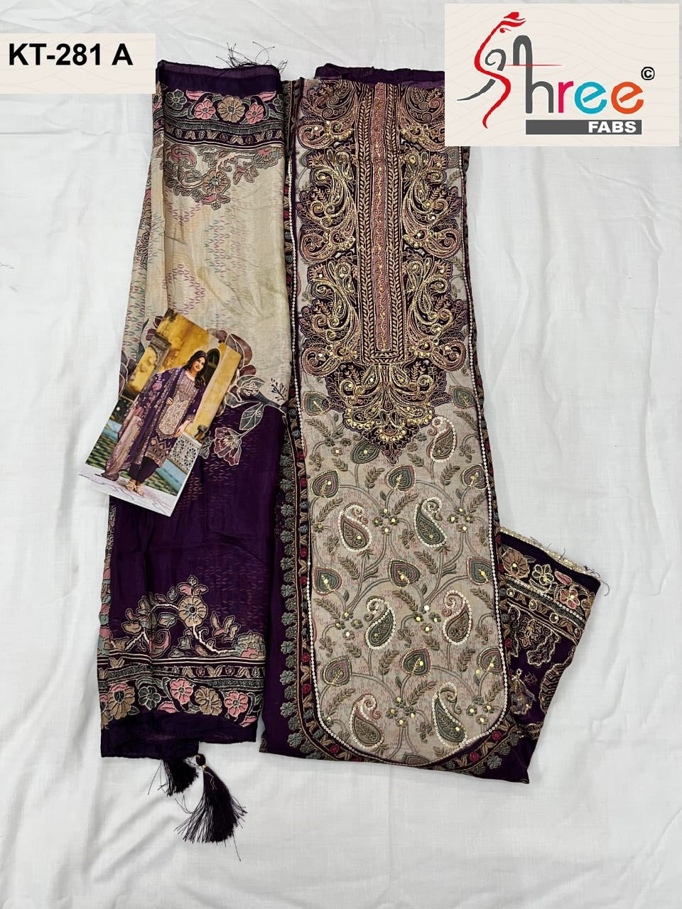 Kt-281 A Shree Fabs Printed Karachi Unstitched Suits