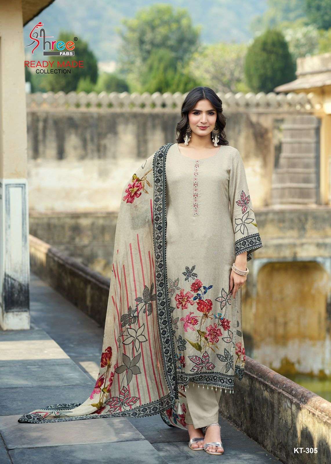 Kt-305-A Shree Fabs Viscose Muslin Pakistani Salwar Suits