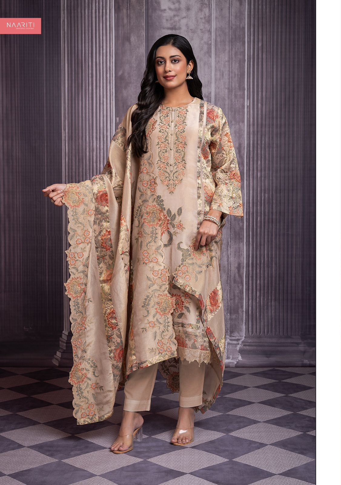 Kusha Naariti Tissue Unstitched Suits