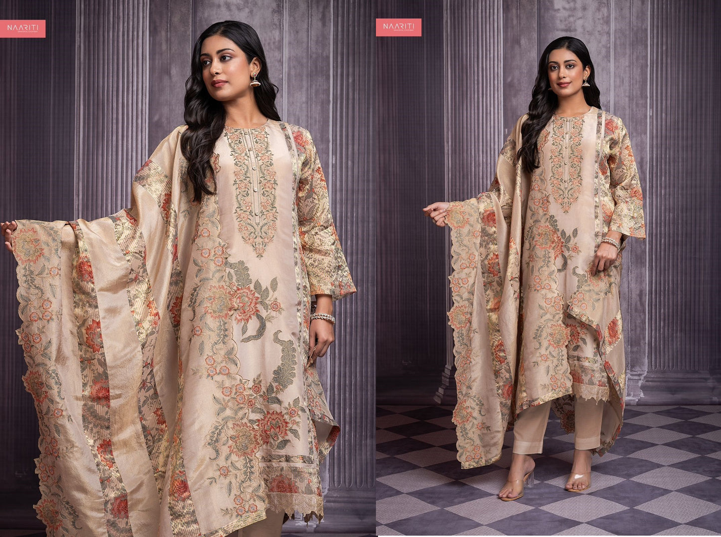 Kusha Naariti Tissue Unstitched Suits