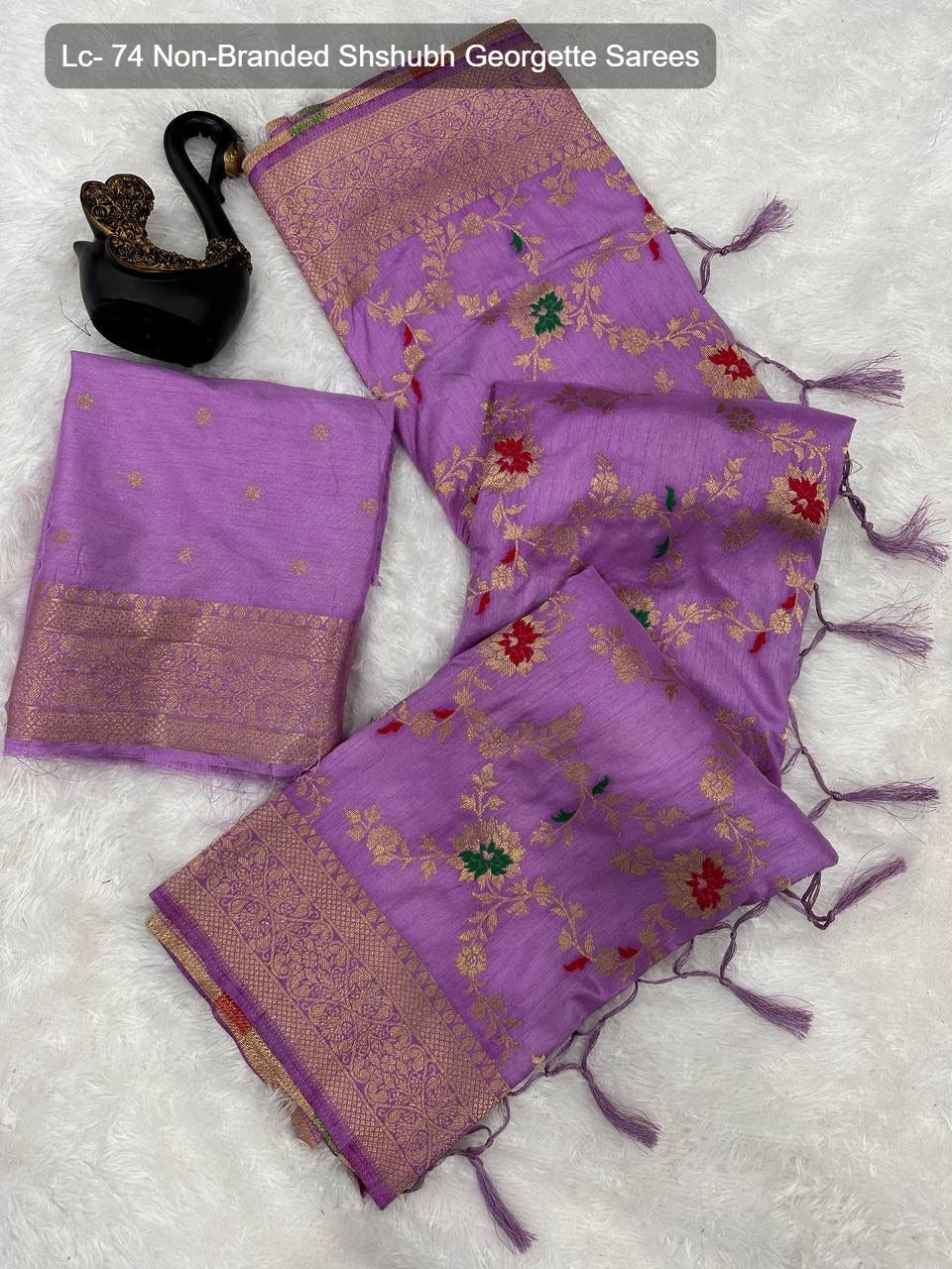 Lc- 74 Non-Branded Shshubh Georgette Sarees