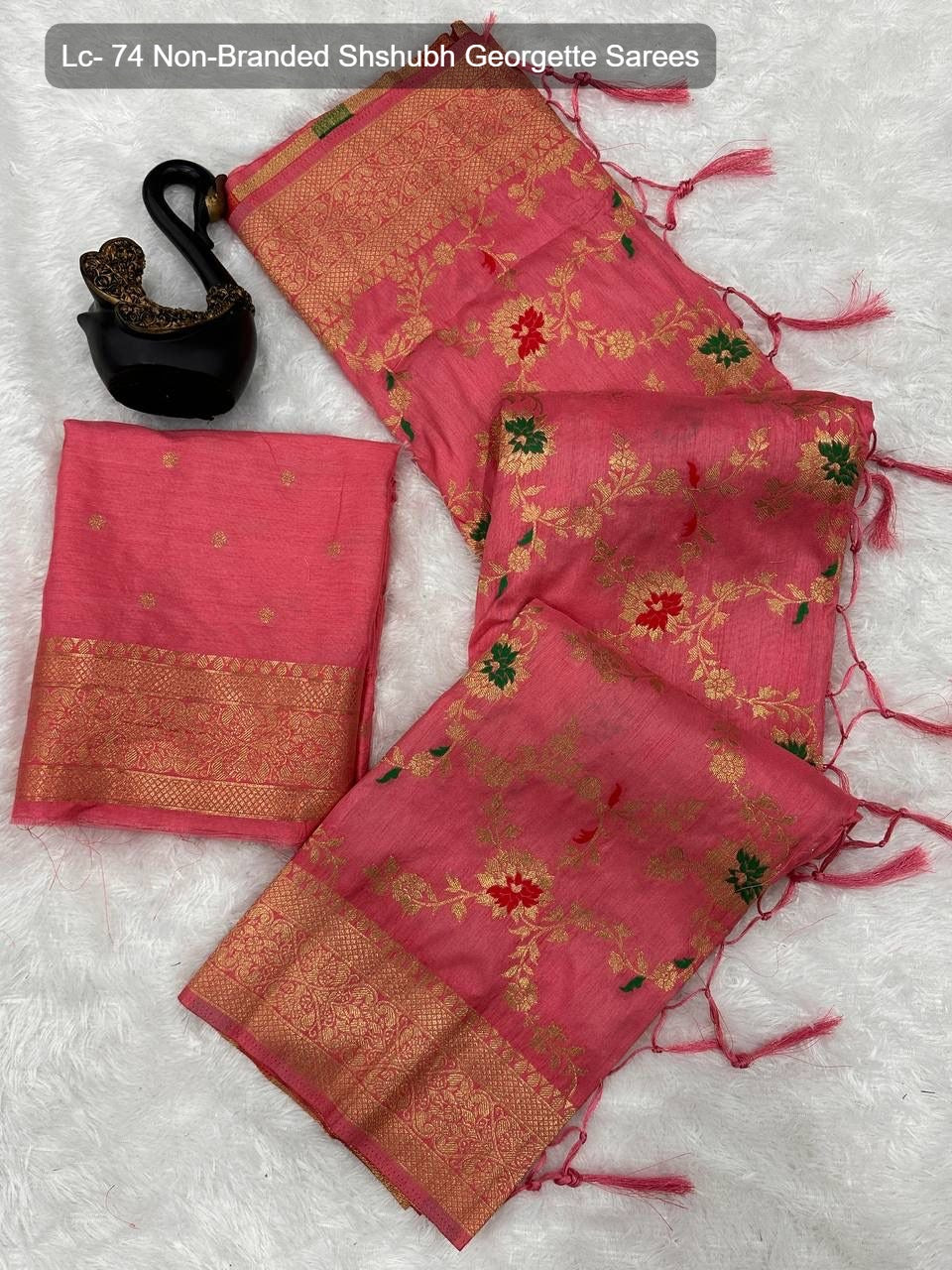 Lc- 74 Non-Branded Shshubh Georgette Sarees