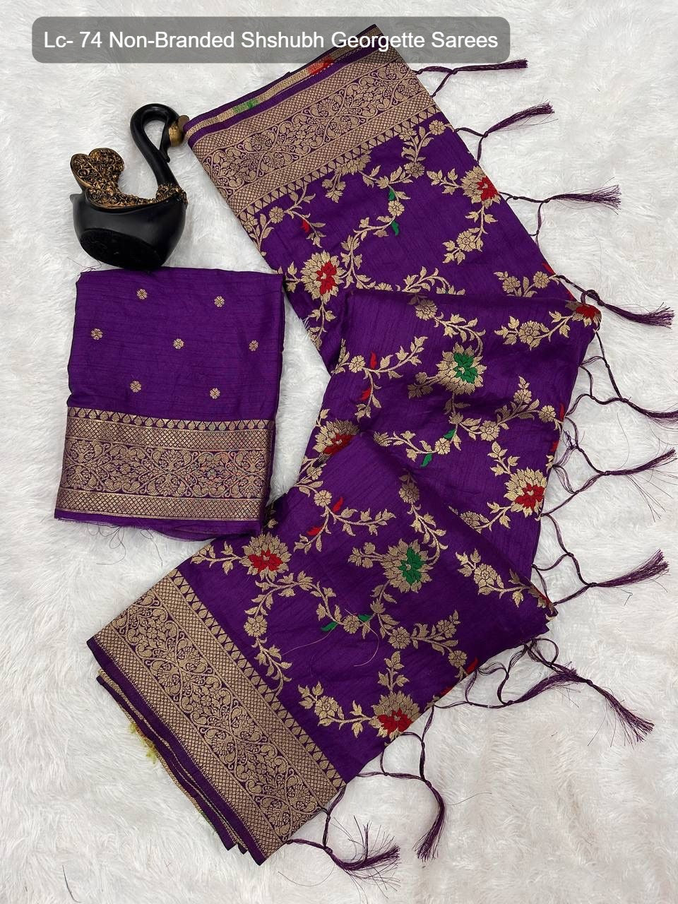 Lc- 74 Non-Branded Shshubh Georgette Sarees