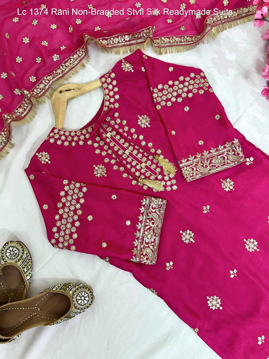 Lc 1374 Rani Non-Branded Stvfl Silk Readymade Suits