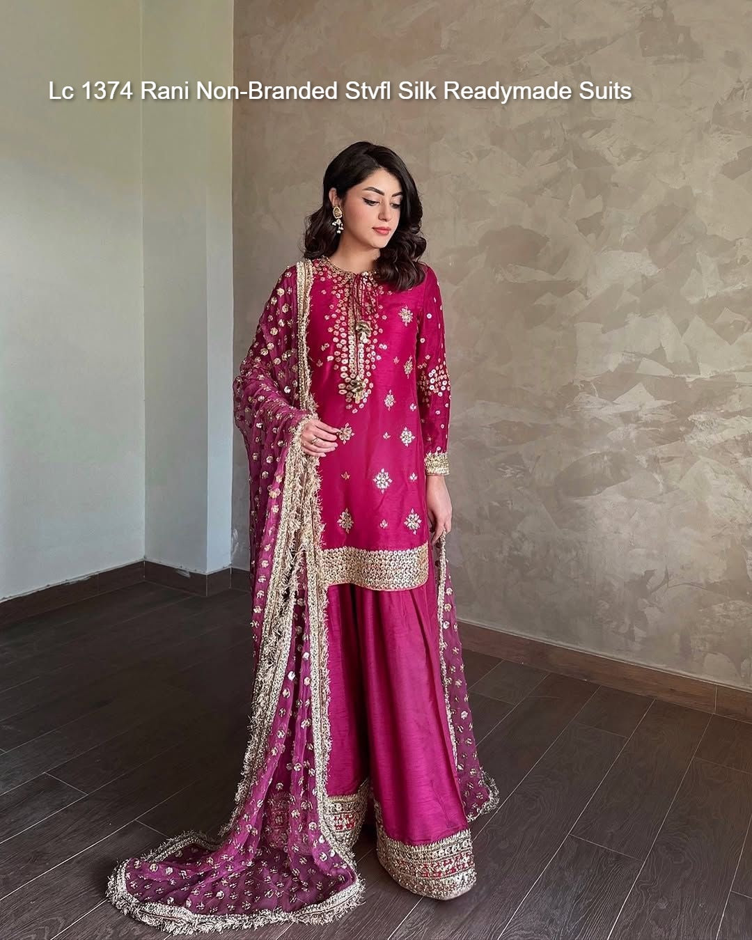 Lc 1374 Rani Non-Branded Stvfl Silk Readymade Suits