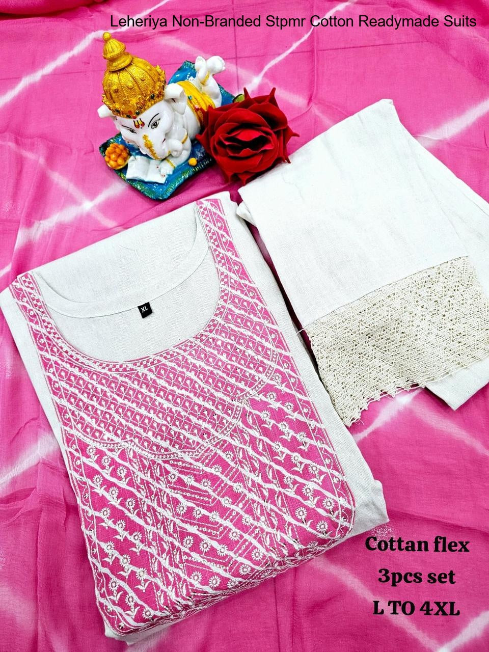 Leheriya Non-Branded Stpmr Cotton Readymade Suits