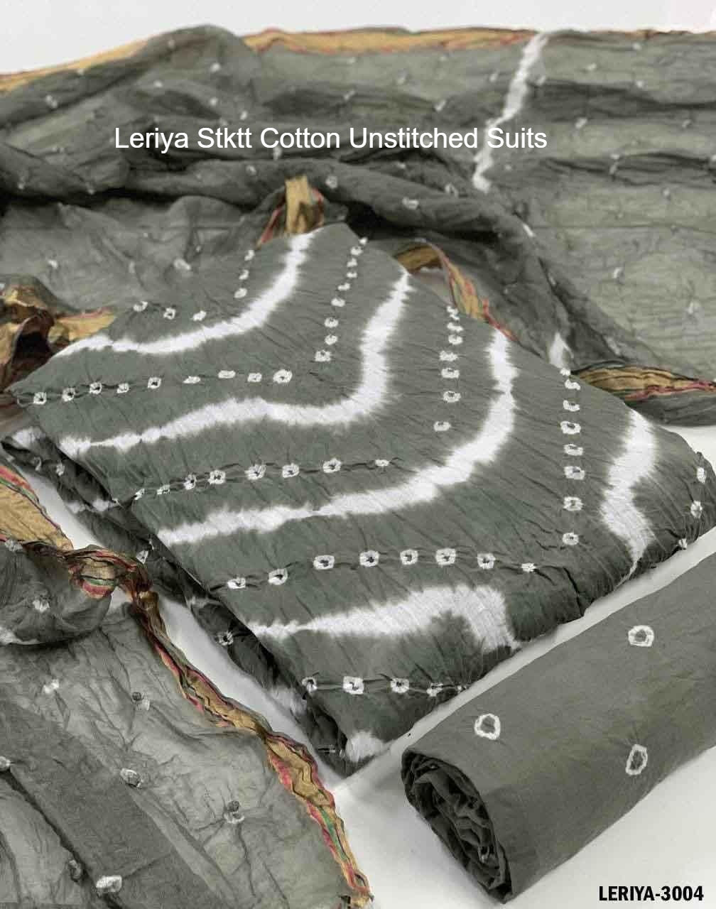 Leriya Stktt Cotton Unstitched Suits