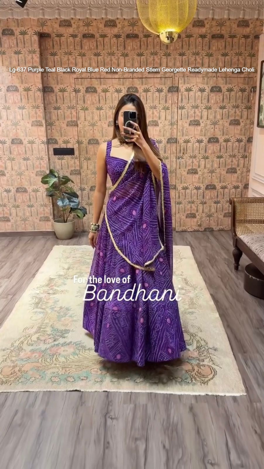 Lg-637 Purple Teal Black Royal Blue Red Non-Branded Stlem Georgette Readymade Lehenga Choli