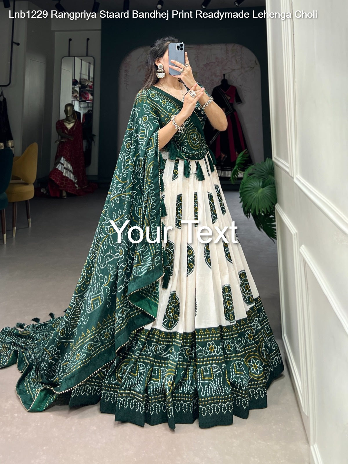 Lnb1229 Rangpriya Staard Bandhej Print Readymade Lehenga Choli