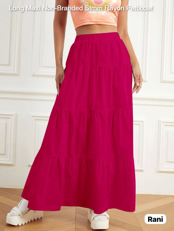 Long Maxi Non-Branded Stmm Rayon Petticoat