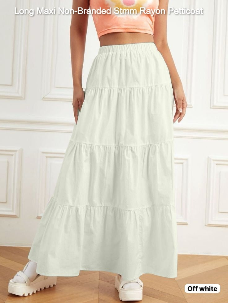 Long Maxi Non-Branded Stmm Rayon Petticoat