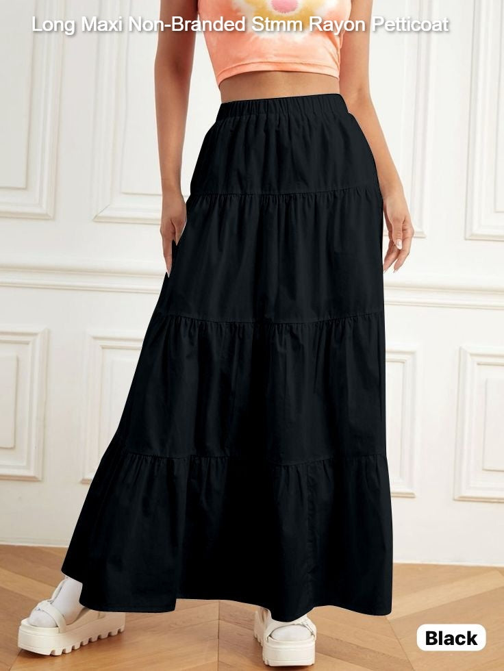 Long Maxi Non-Branded Stmm Rayon Petticoat