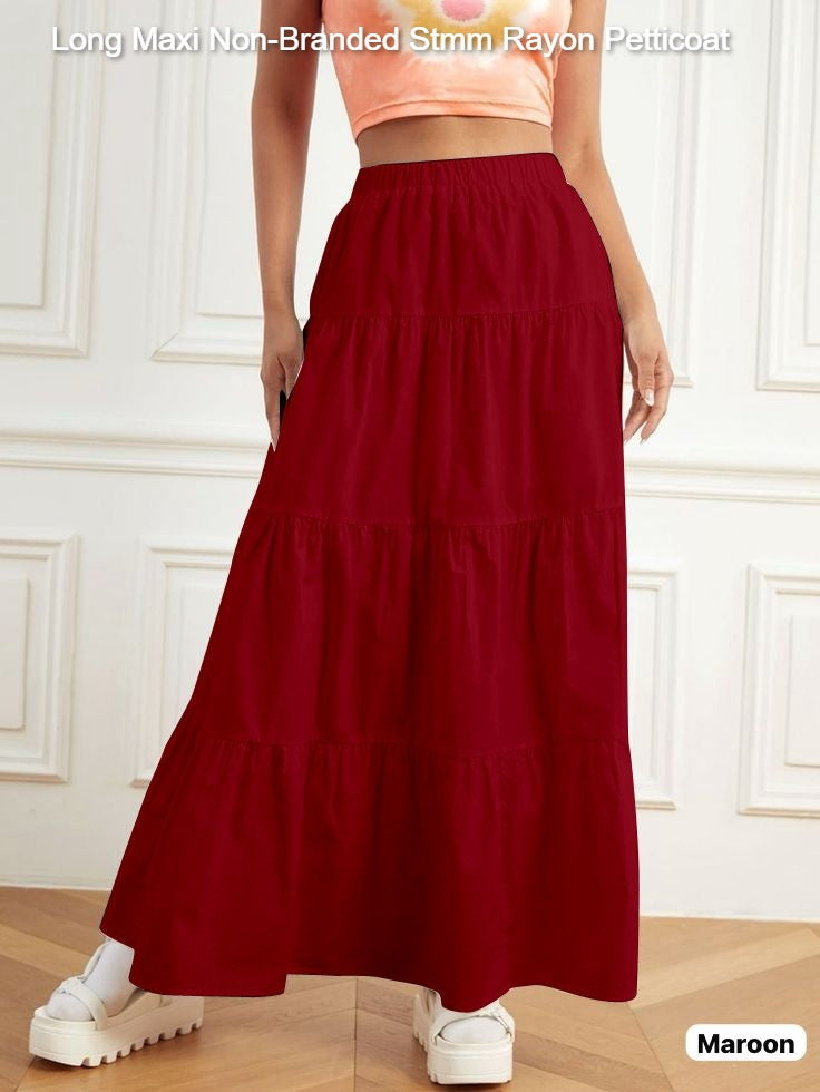 Long Maxi Non-Branded Stmm Rayon Petticoat
