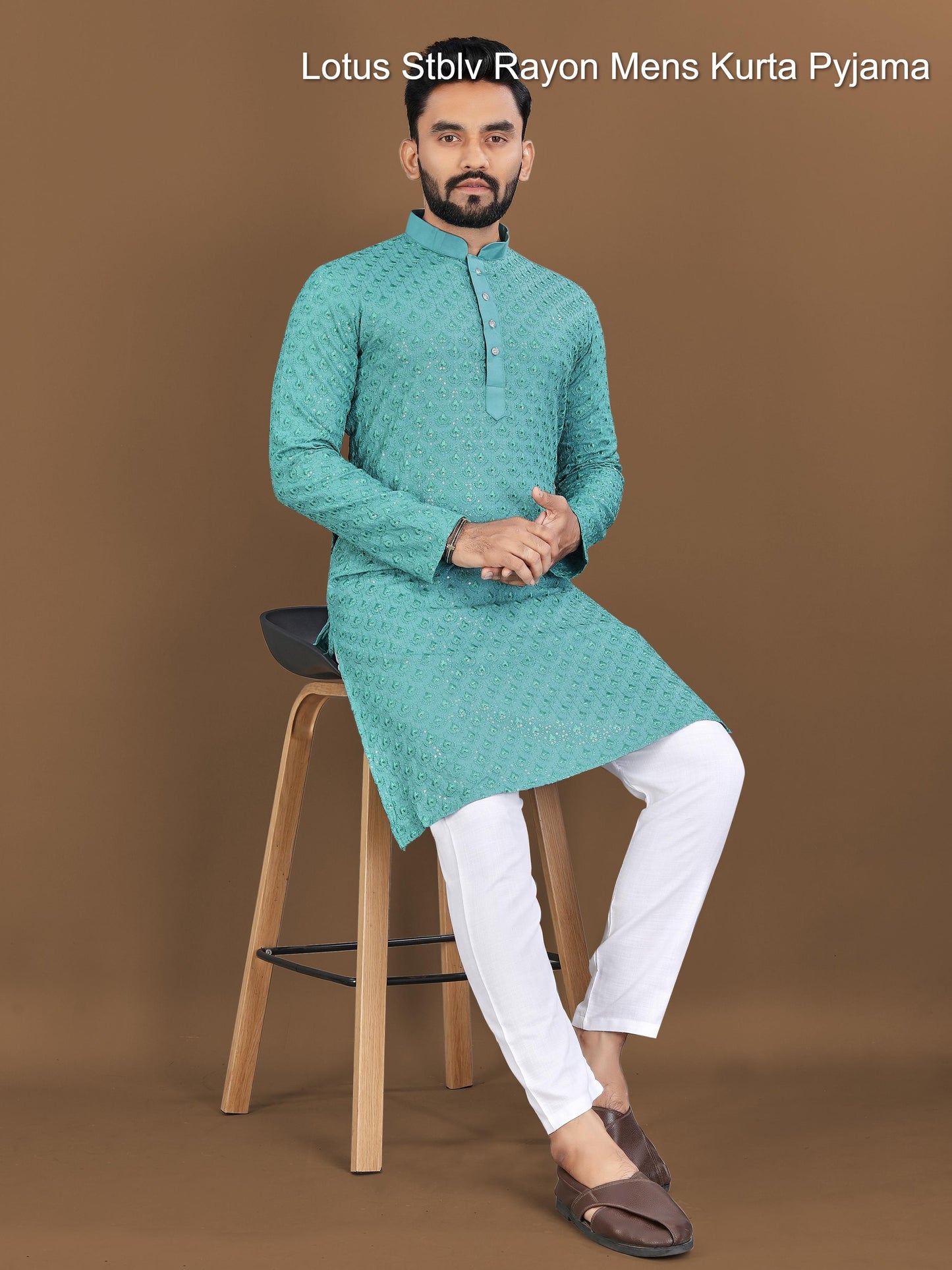 Lotus Stblv Rayon Mens Kurta Pyjama