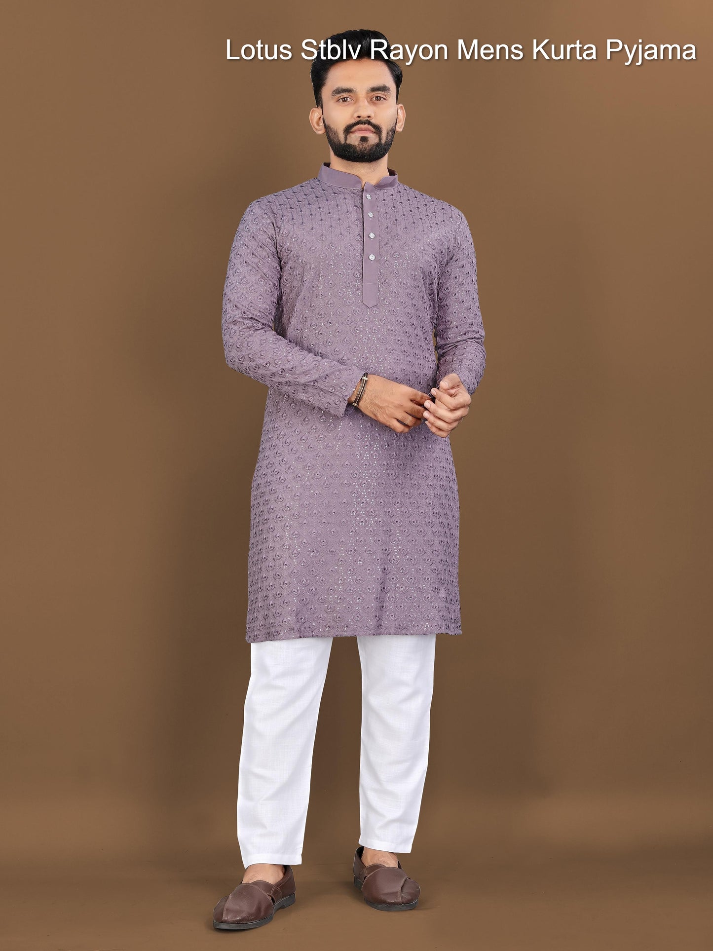 Lotus Stblv Rayon Mens Kurta Pyjama