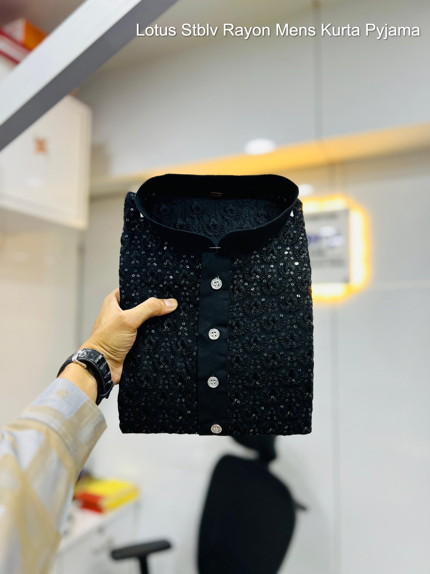 Lotus Stblv Rayon Mens Kurta Pyjama