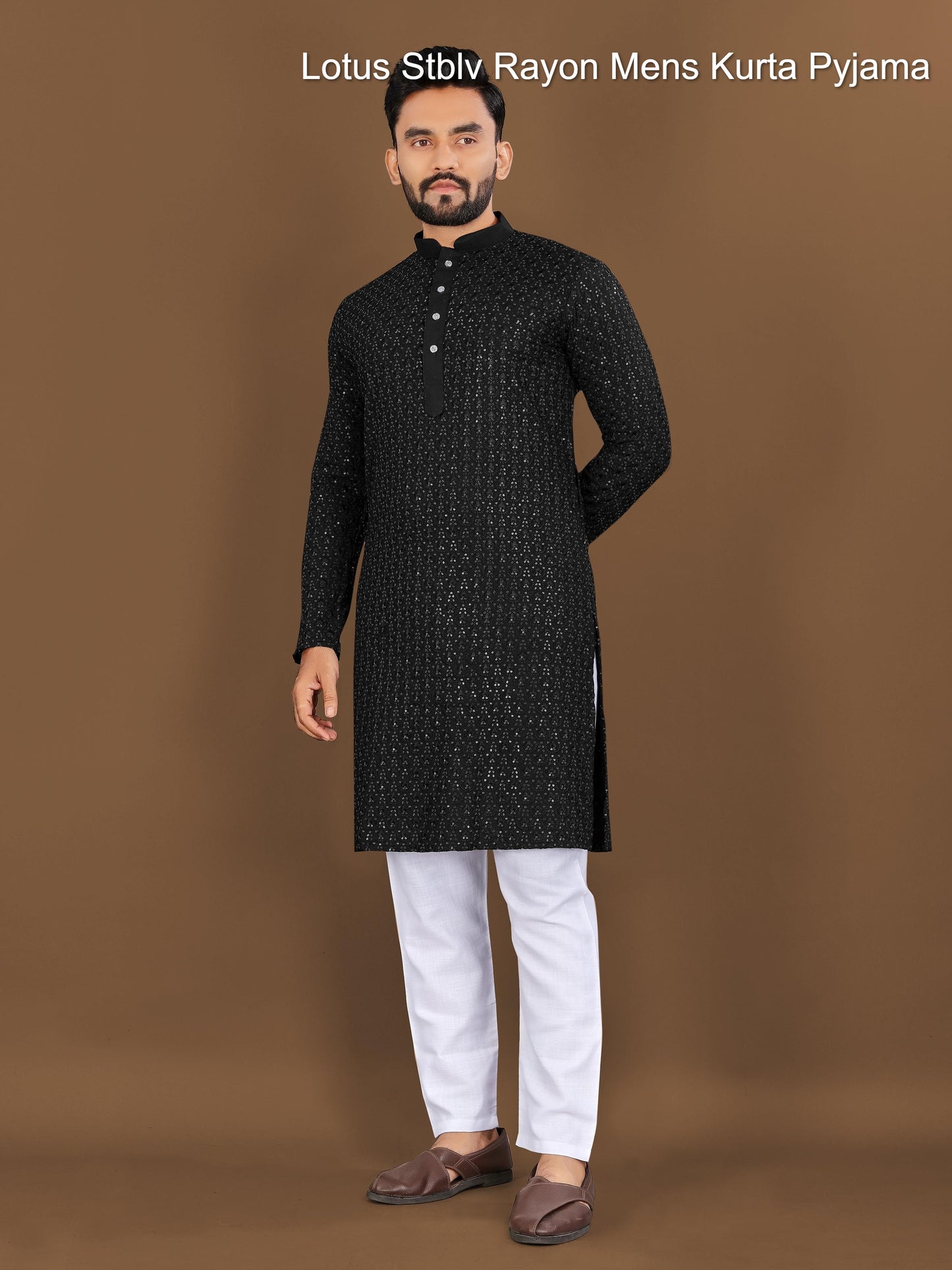 Lotus Stblv Rayon Mens Kurta Pyjama