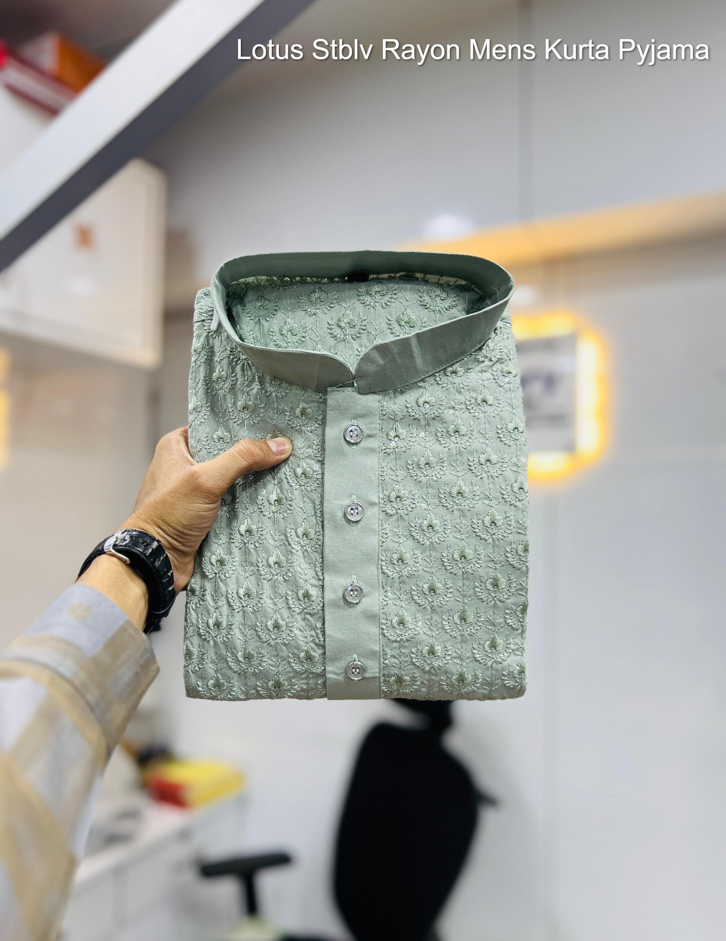 Lotus Stblv Rayon Mens Kurta Pyjama