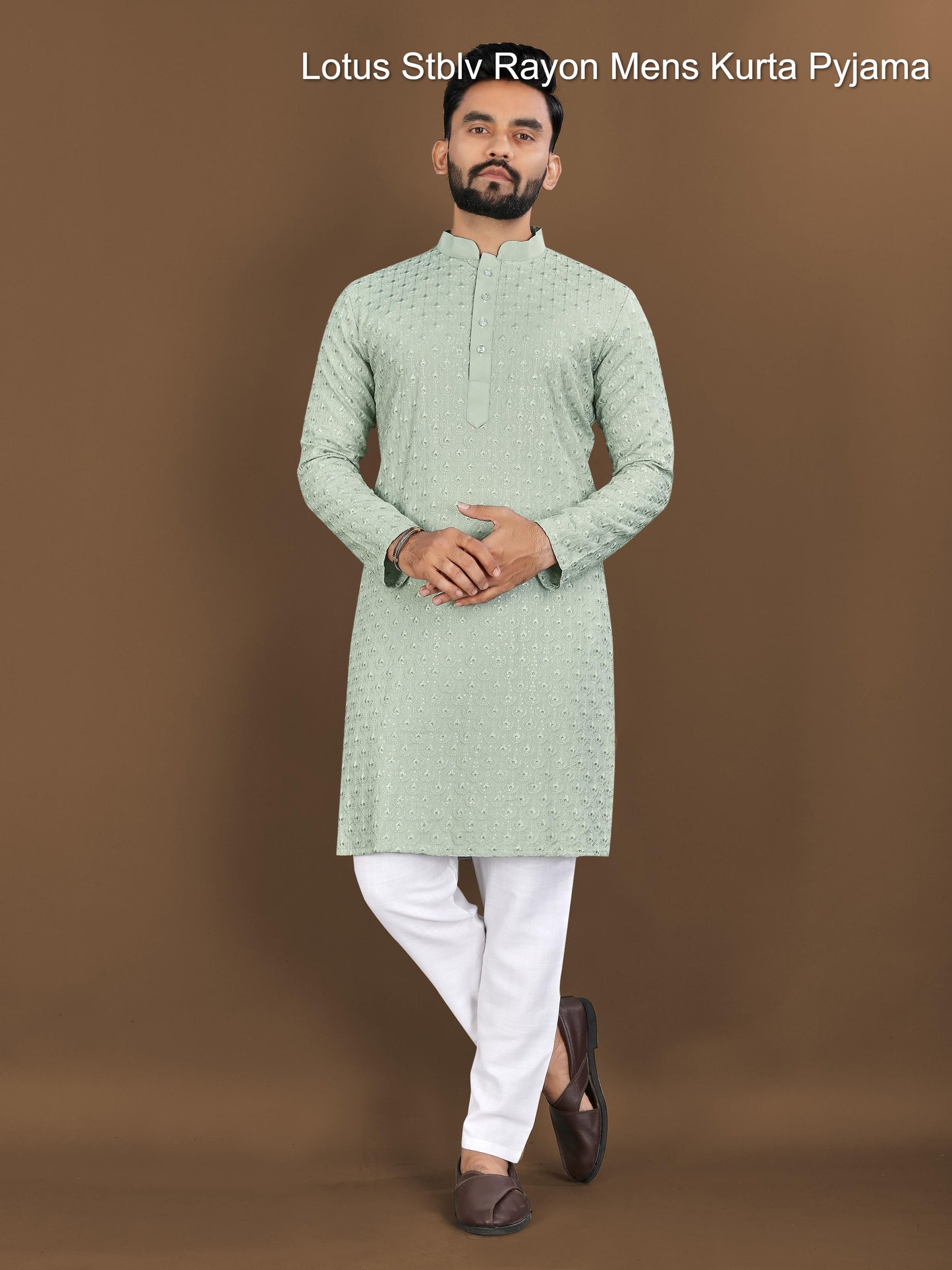 Lotus Stblv Rayon Mens Kurta Pyjama